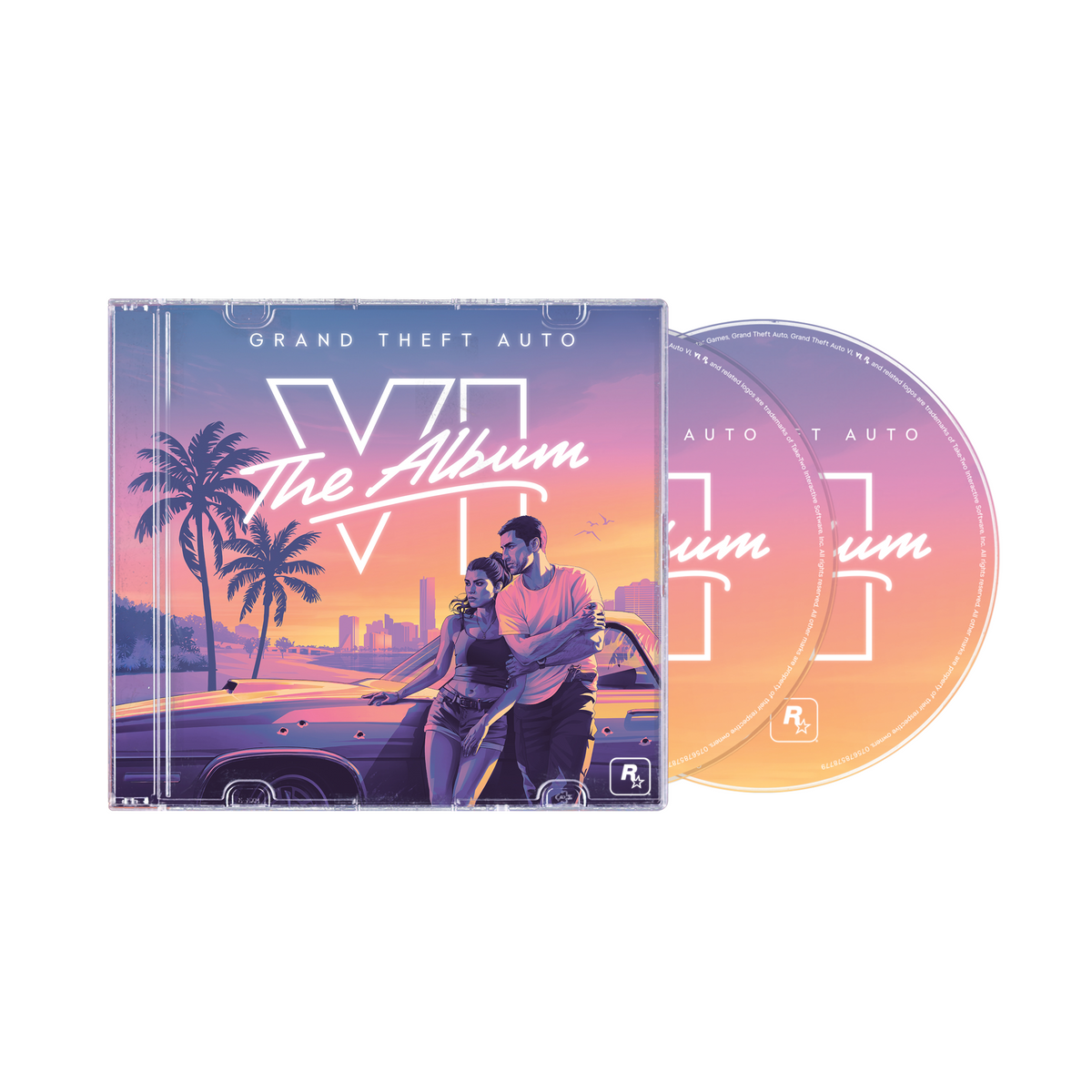 Grand Theft Auto VI / Grand Theft Auto VI: The Album CD - Merch Jungle - Official SOUNDTRACK music and merch