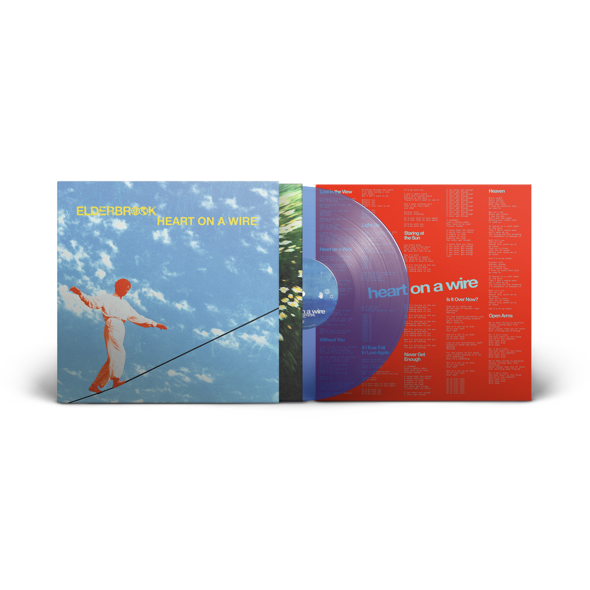 Elderbrook / Heart On A Wire (Transparent Blue Vinyl) - Merch Jungle - Official Elderbrook music and merch