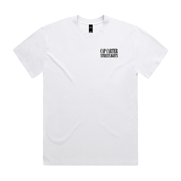 Cap Carter / Streetlights Tee (Faded White) - Merch Jungle - Official Cap Carter music and merch