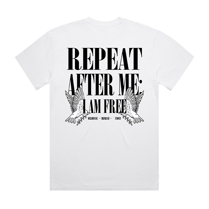 Cap Carter / Streetlights Tee (Faded White) - Merch Jungle - Official Cap Carter music and merch