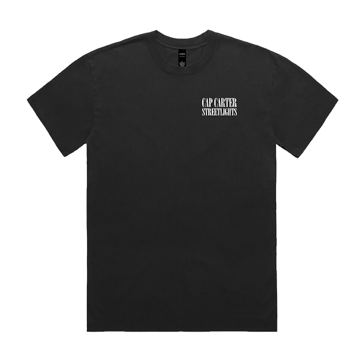 Cap Carter / Streetlights Tee (Faded Black) - Merch Jungle - Official Cap Carter music and merch