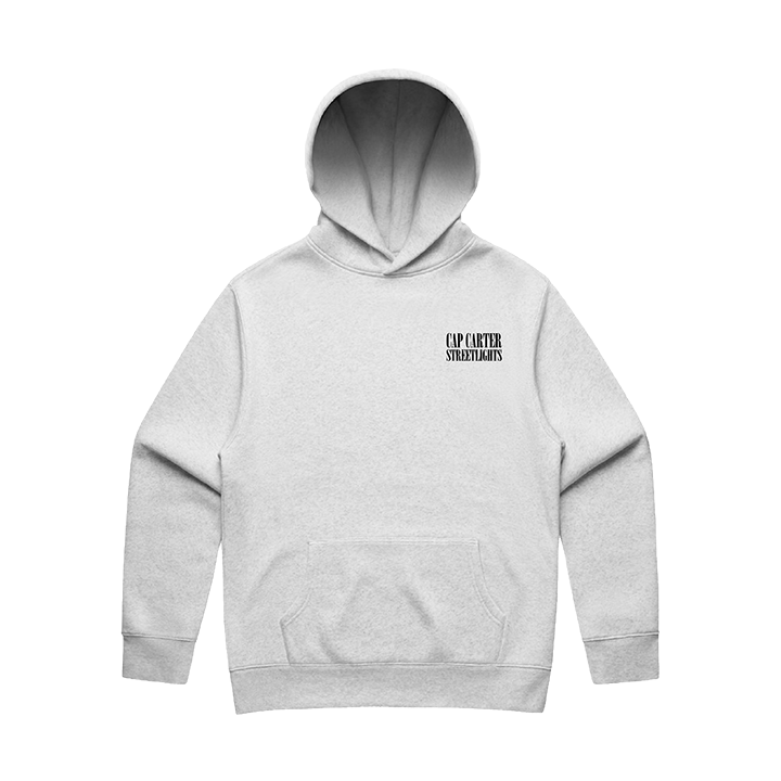 Cap Carter / Streetlights Hood (White Marle) - Merch Jungle - Official Cap Carter music and merch