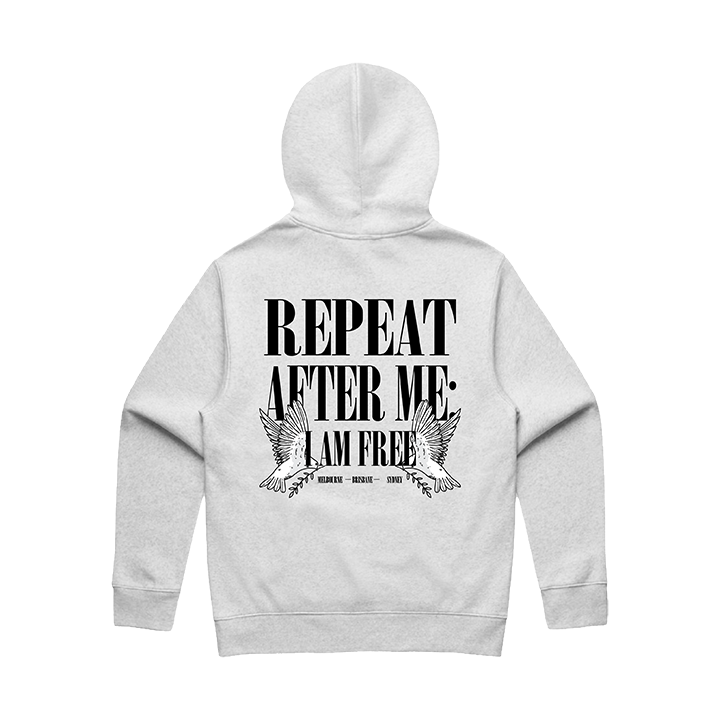 Cap Carter / Streetlights Hood (White Marle) - Merch Jungle - Official Cap Carter music and merch