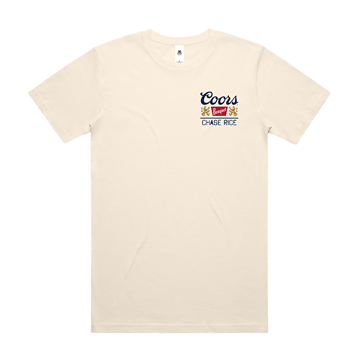 Chase Rice / Coors Can Tee (Ecru) - Merch Jungle - Official Chase Rice music and merch