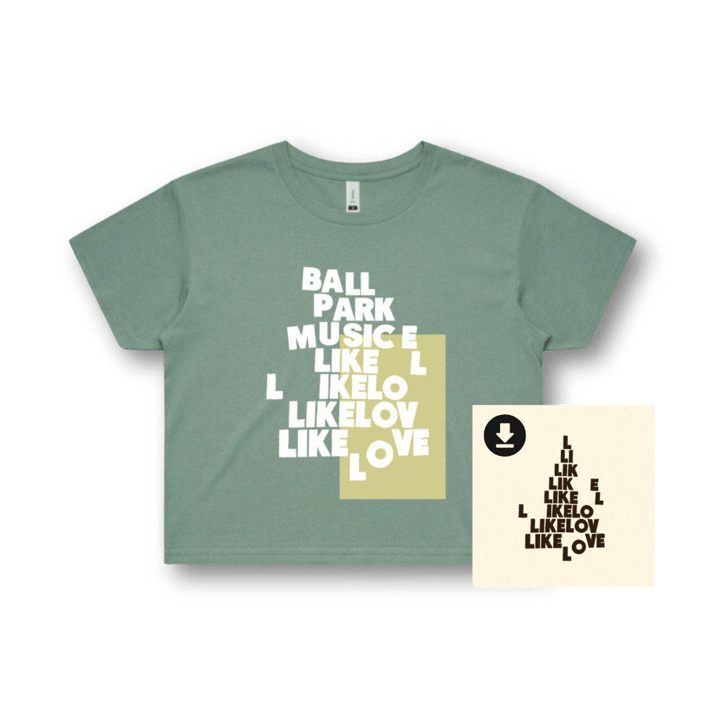 Ball Park Music / Like Love Wo's Crop Tee + Digital Download - Merch Jungle - Official Ball Park Music music and merch