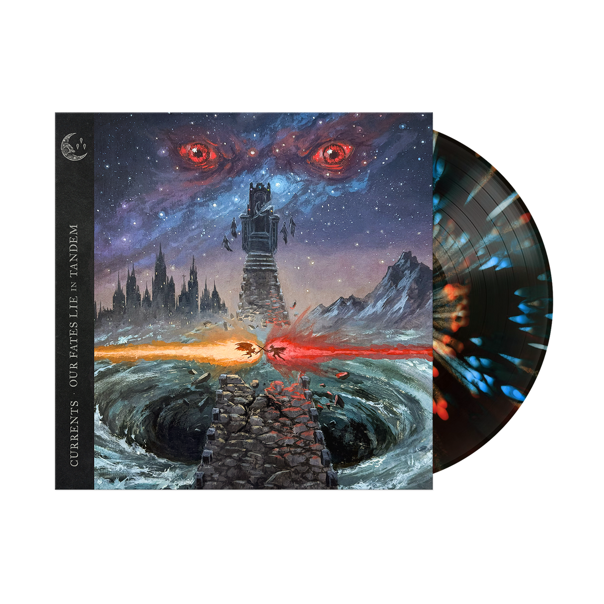 Currents / Our Fates Lie In Tandem (Exclusive Ruby & Cobalt Smush with Splatter Vinyl) - Merch Jungle - Official Rise Records music and merch