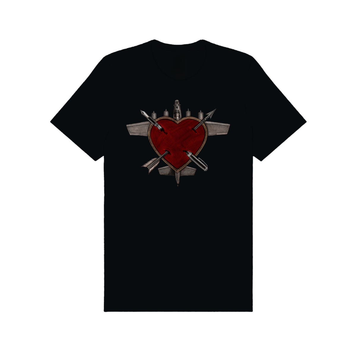 The Dresden Dolls  Heartplane Tee - Merch Jungle - Official Dresden Dolls music and merch