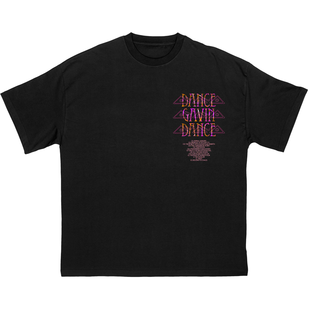 Dance Gavin Dance / Back Pantheon Tee - Merch Jungle - Official Rise Records music and merch