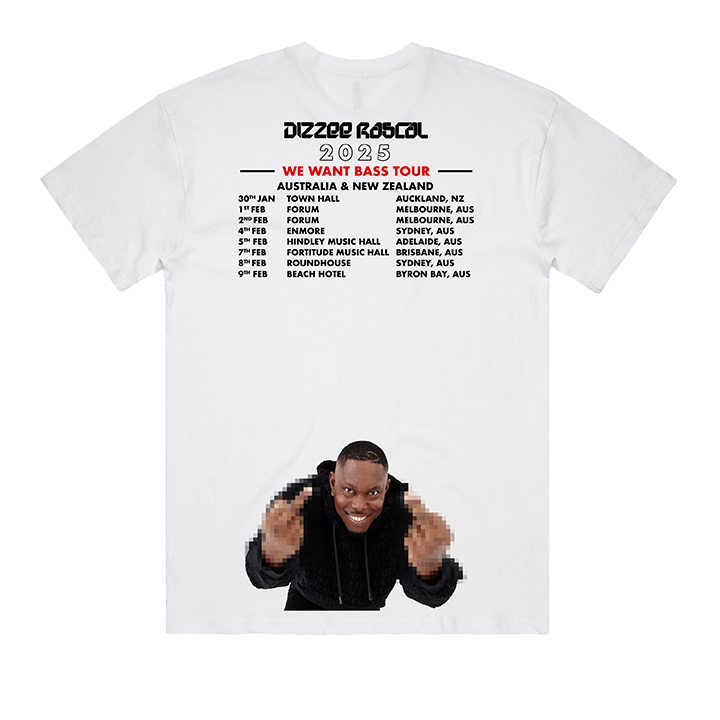 Dizzee Rascal / Tour Tee - Merch Jungle - Official Dizzee Rascal music and merch