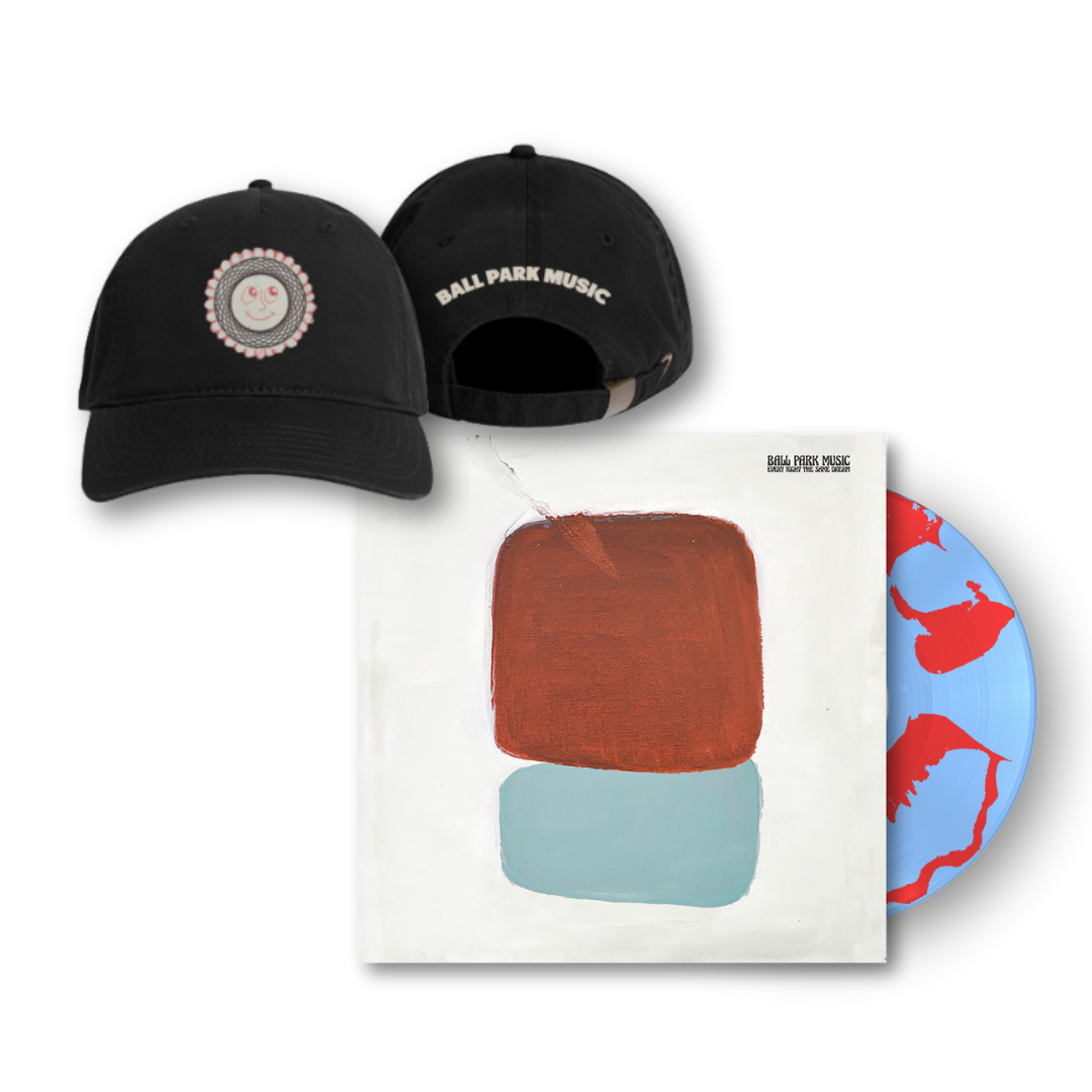 Ball Park Music / Every Night the Same Dream (Limited Edition Sky Blue/Red Vinyl) + Smiley Cap Bundle - Merch Jungle - Official Ball Park Music music and merch