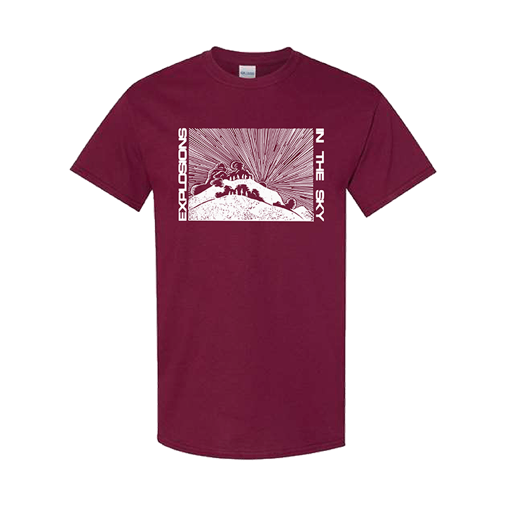 00's Explosions in the Sky ビンテージ Tシャツ Explosions In The Sky / Sunrise Tee - Maroon