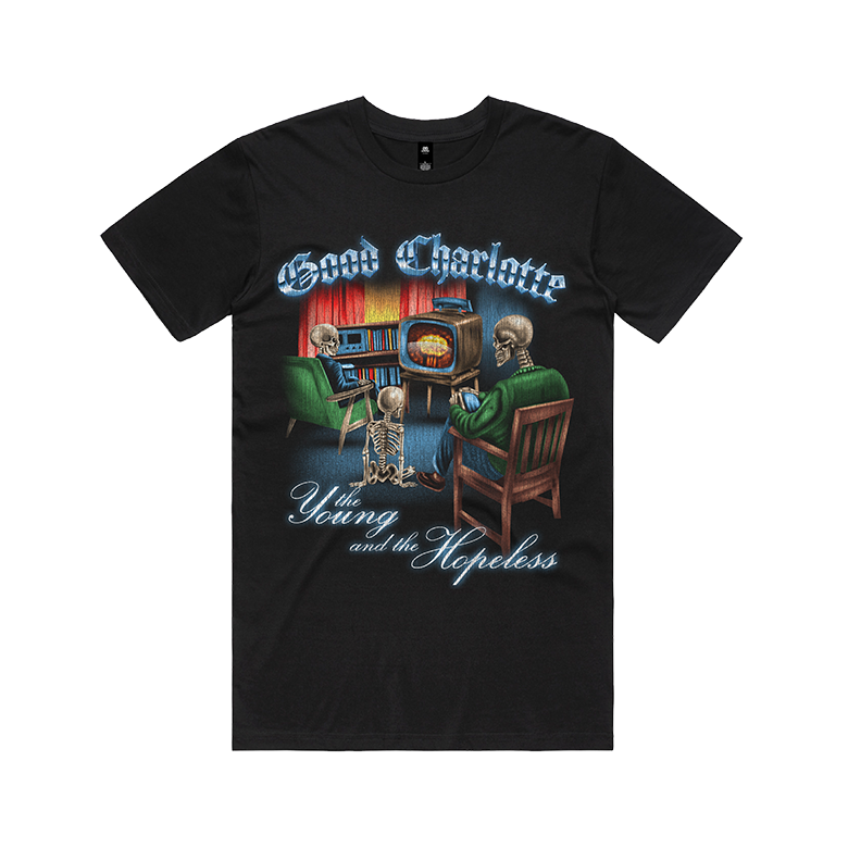 Good Charlotte / The Young & The Hopeless Tee (Black) - Merch Jungle - Official Good Charlotte music and merch