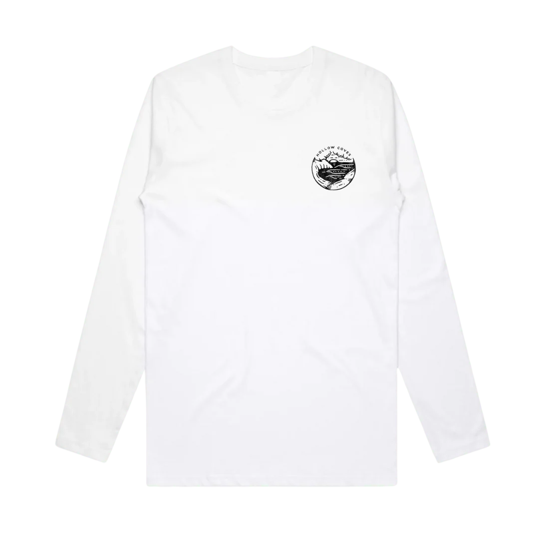 Hollow Coves / Circle Logo Longsleeve (White) - Merch Jungle - Official Hollow Coves music and merch
