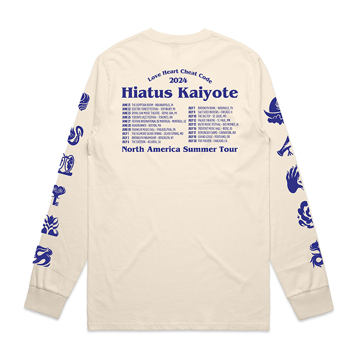 Hiatus Kaiyote ロンT サイズL Hiatus Kaiyote / World Tour Longsleeve (LHCC Mart)