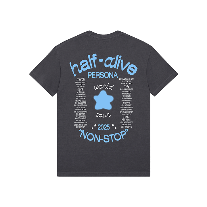 Half Alive / Persona World Tour Tee (Black) - Merch Jungle - Official Half Alive music and merch