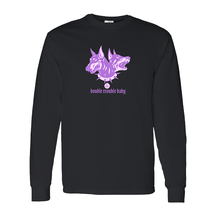 Honey Revenge /Double Trouble Longsleeve (Black) - Merch Jungle - Official Honey Revenge music and merch