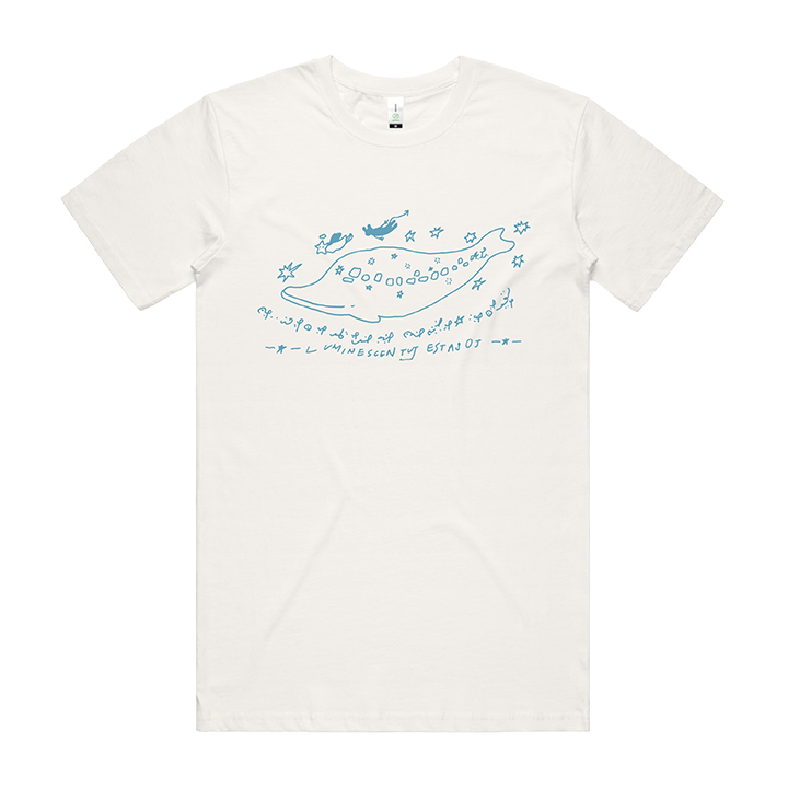 Ichiko Aoba / Twinkle Whale Tee (Natural) - Merch Jungle - Official Ichiko Aoba music and merch