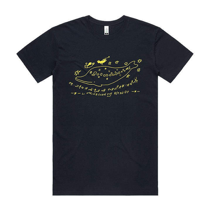 Ichiko Aoba / Twinkle Whale Tee (Navy) - Merch Jungle - Official Ichiko Aoba music and merch
