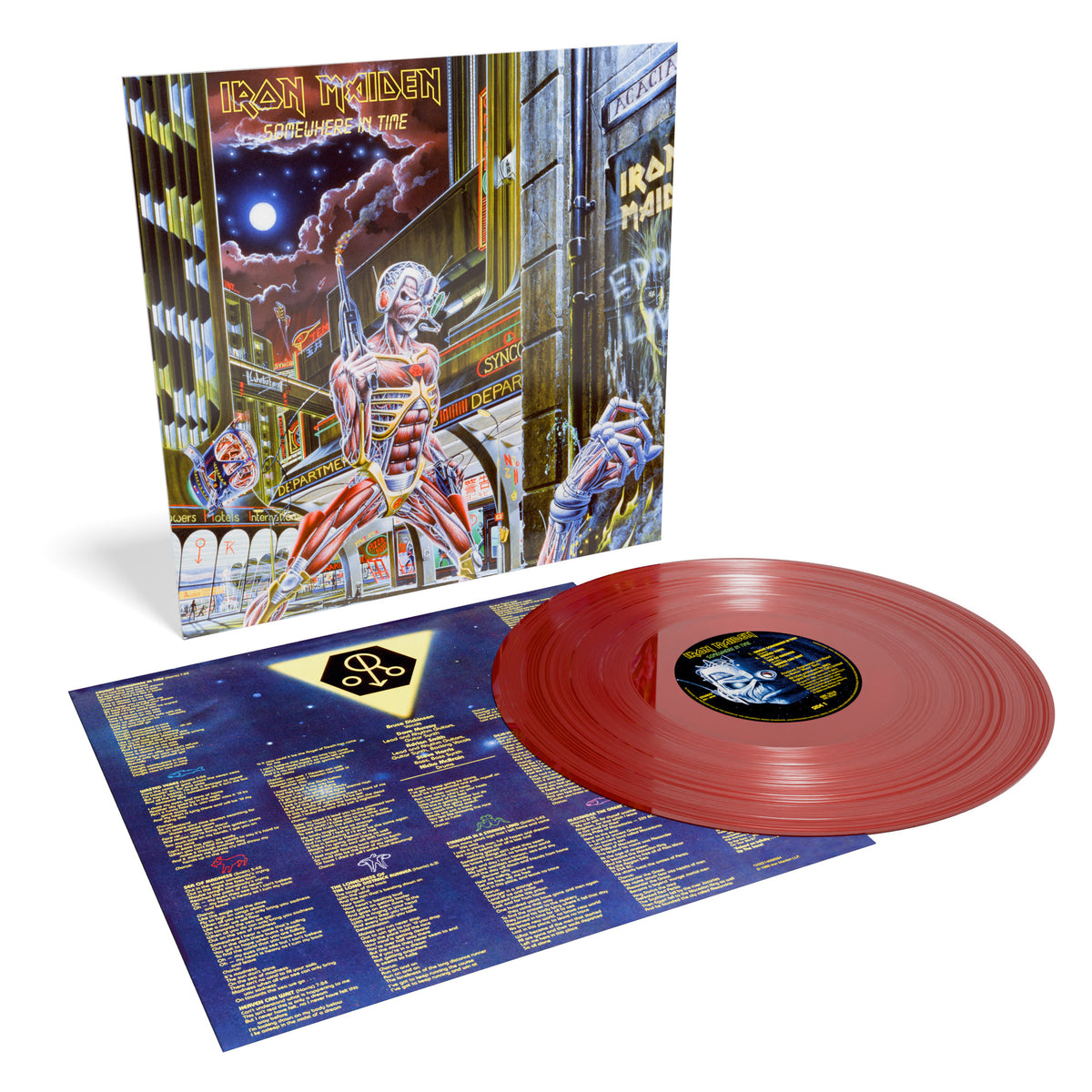 Iron Maiden / Somewhere In Time (40th Anniversary Oxblood Vinyl) - Merch Jungle - Official Iron Maiden music and merch