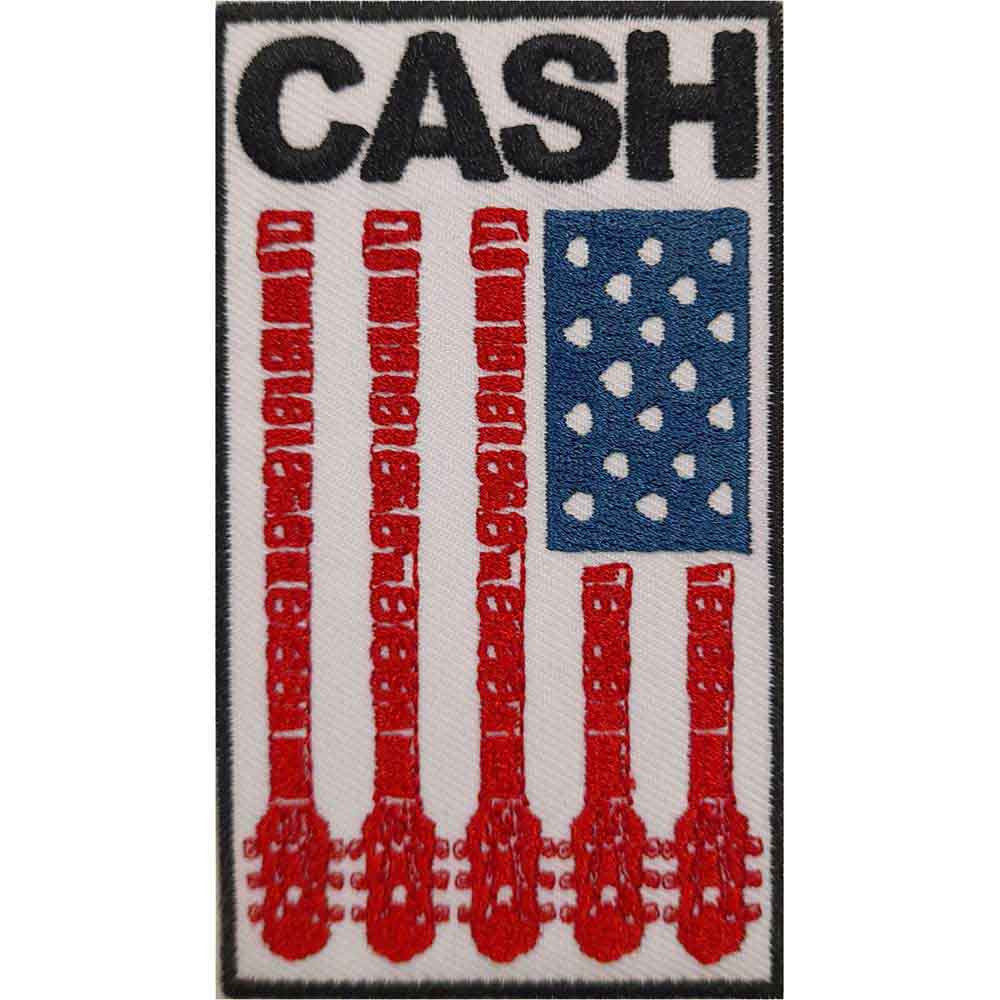 Johnny Cash / Flag Standard Patch - Merch Jungle - Official Johnny Cash music and merch