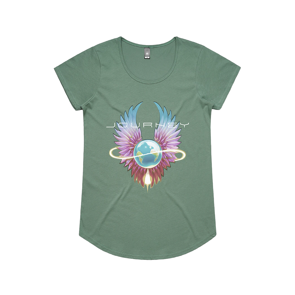 Journey / Cotton Candy Infinity Wings Womens Tee - Merch Jungle - Official Journey music and merch