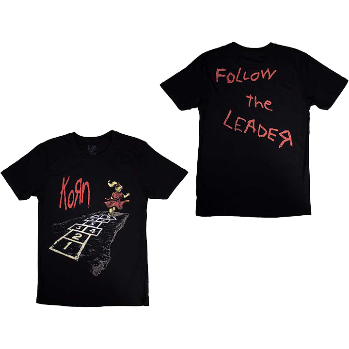 Korn / Follow The Leader Hopscotch Tee - Merch Jungle - Official Korn music and merch