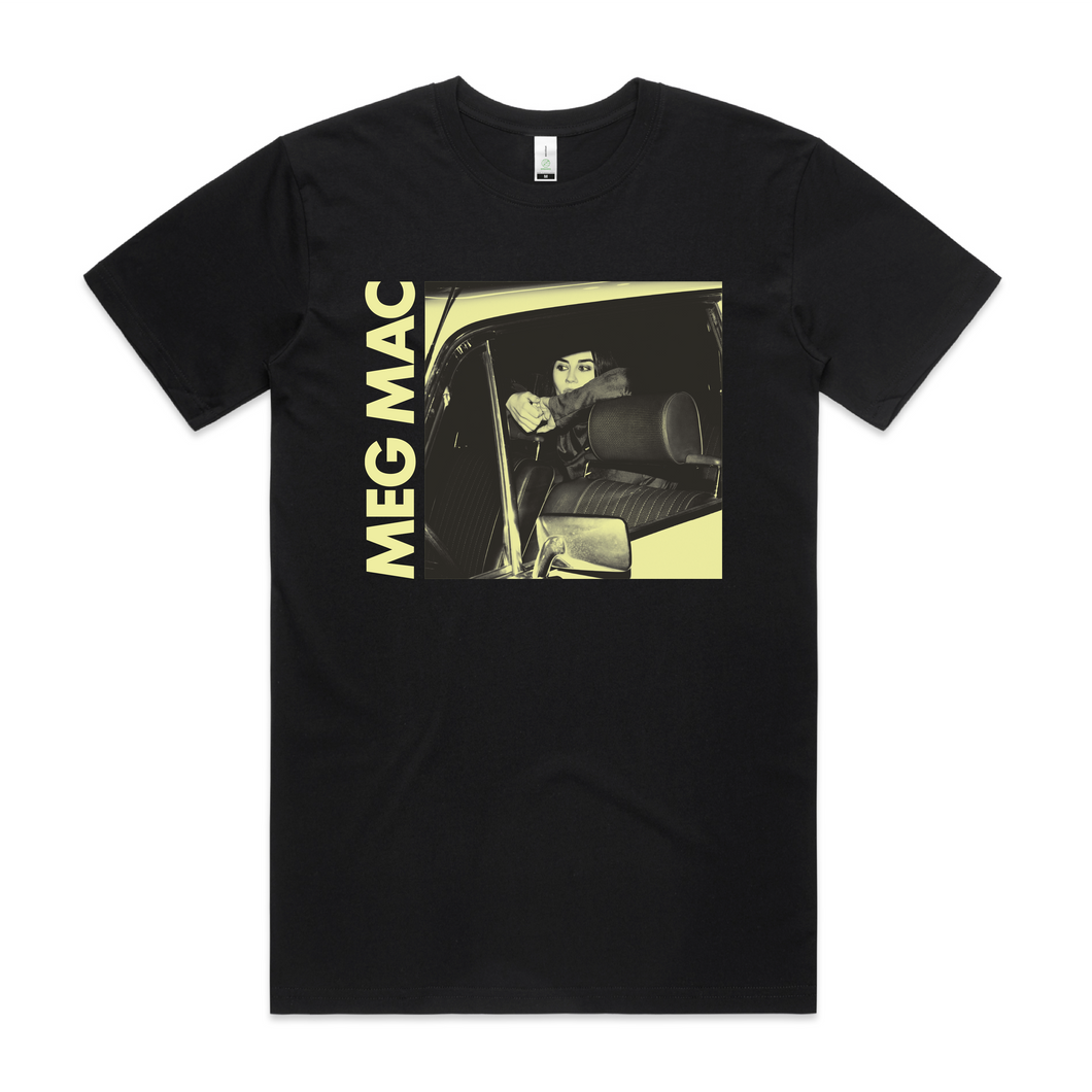 Car Tee - Black - Merch Jungle - Official Meg Mac band t-shirts and band merch.