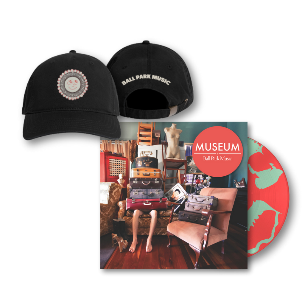 Ball Park Music / Museum (Limited Edition Red/Eucalyptus Green Vinyl) + Smiley Cap Bundle - Merch Jungle - Official Ball Park Music music and merch