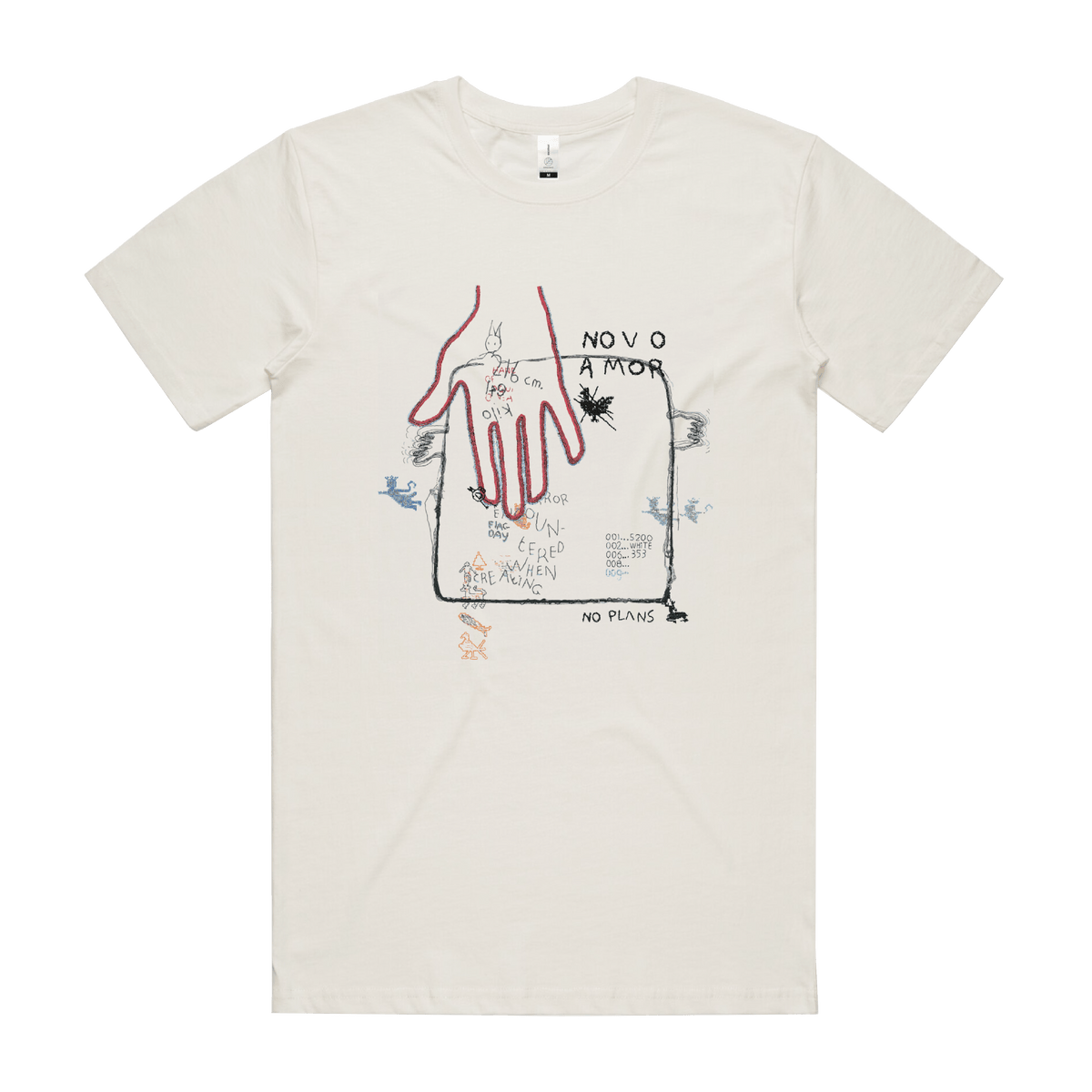 Novo Amor / Hand Tee - Merch Jungle - Official Novo Amor band t-shirts and band merch.