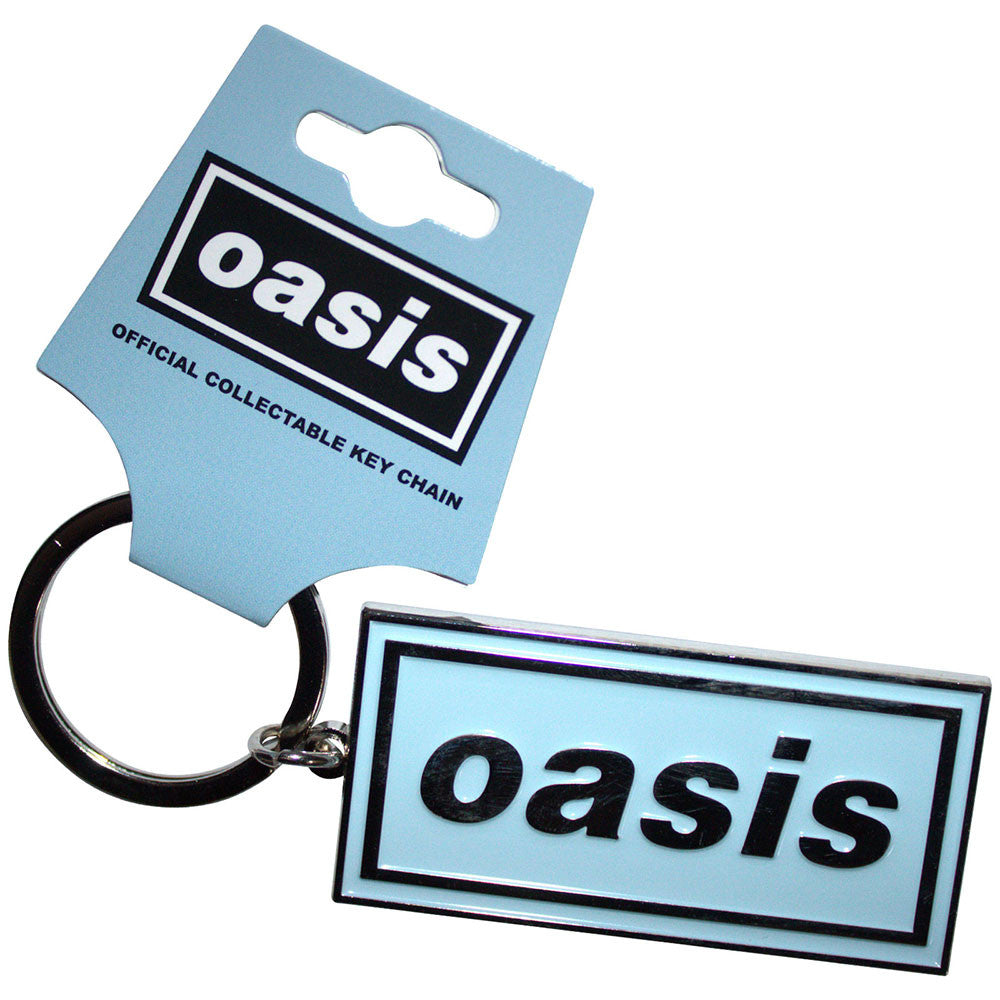 Oasis / Logo Sky Blue Keychain - Merch Jungle - Official Oasis music and merch