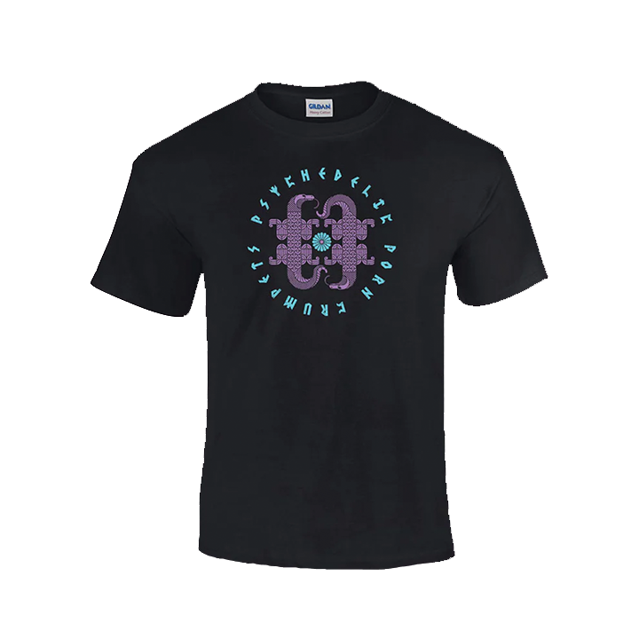 Psychedelic Porn Crumpets / Lizards Tee (Black) - Merch Jungle - Official Psychedelic Porn Crumpets music and merch