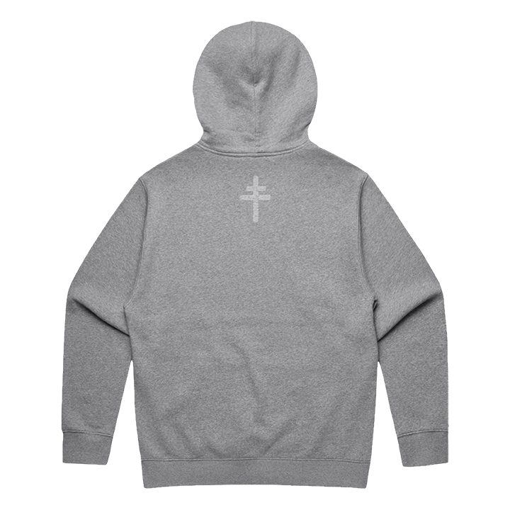 President / Icon Hood (Grey Marle) - Merch Jungle - Official President music and merch