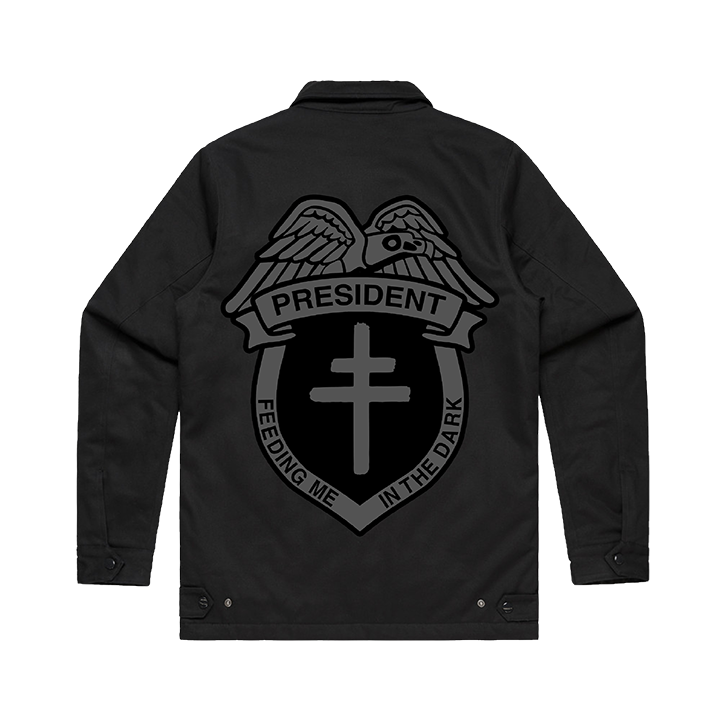 President / Work Jacket (Black) - Merch Jungle - Official President music and merch