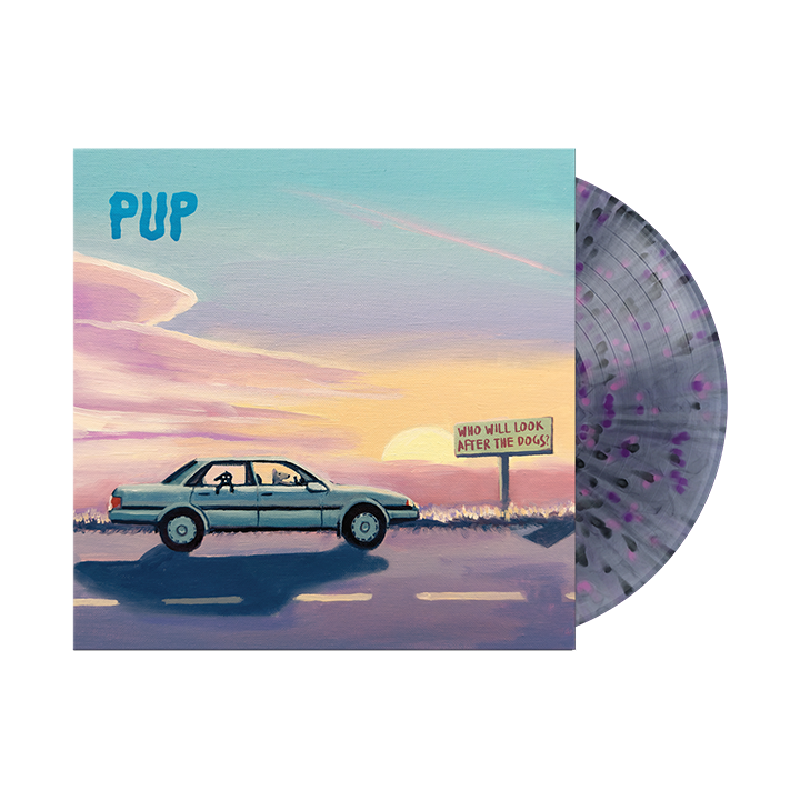 PUP / Who Will Look After The Dogs? (Black Smoke with Black, Pink & Purple Splatter Vinyl) - Merch Jungle - Official Rise Records music and merch