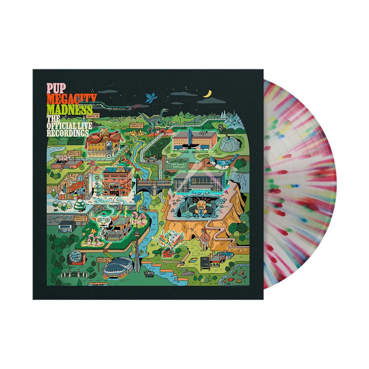 PUP / Megacity Madness (The Official Live Recordings) (Skittles Variant) - Merch Jungle - Official Rise Records music and merch