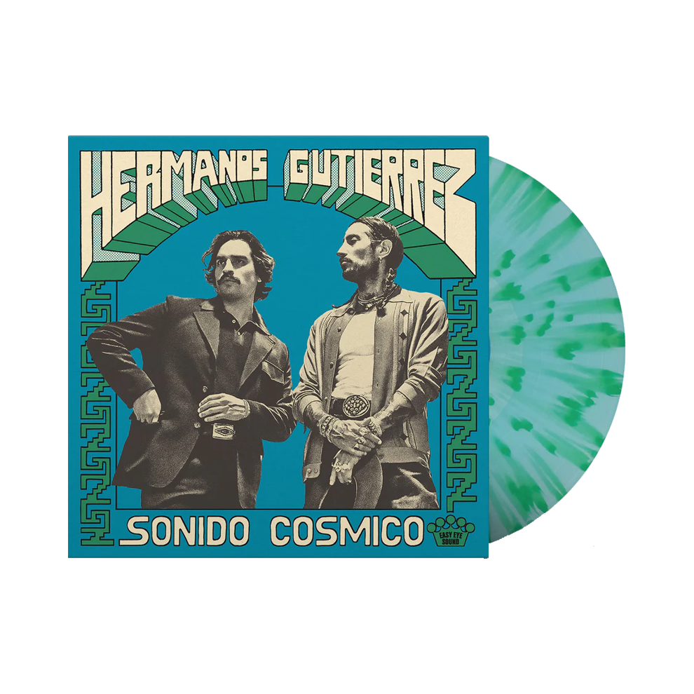 Hermanos Gutiérrez / Sonido Cósmico (Light Blue & Green Splatter Vinyl) - Merch Jungle - Official Hermanos Gutierrez music and merch