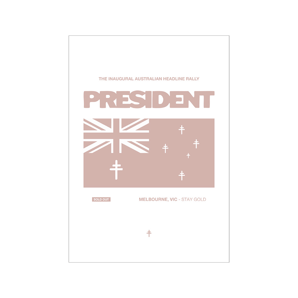 President / Melb Tour Poster - Merch Jungle - Official President music and merch