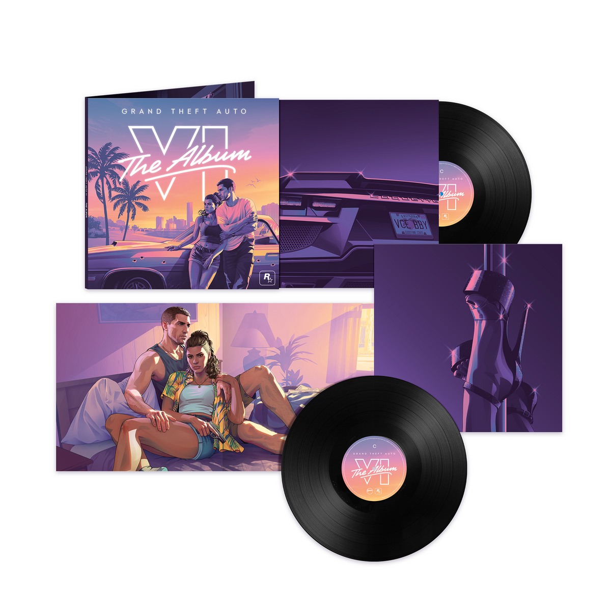 Grand Theft Auto VI / Grand Theft Auto VI: The Album (Black Vinyl) - Merch Jungle - Official SOUNDTRACK music and merch