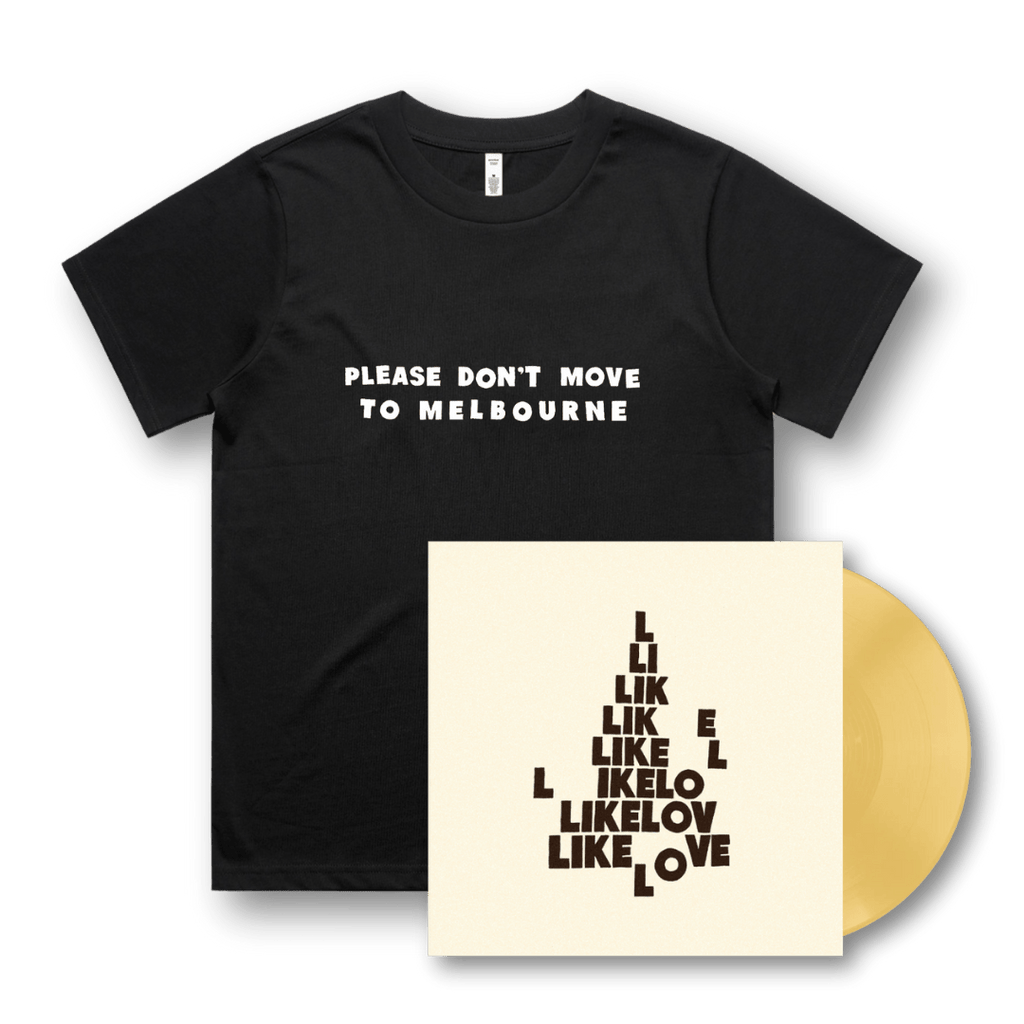 Ball Park Music / Like Love Saffron Vinyl + Melbourne Tee Bundle - Merch Jungle - Official Ball Park Music music and merch