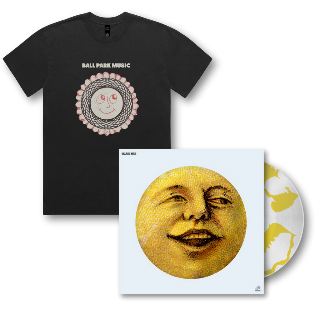 Ball Park Music / Self-Titled (Limited Edition White/Yellow Vinyl) + Smiley Tee Bundle - Merch Jungle - Official Ball Park Music music and merch