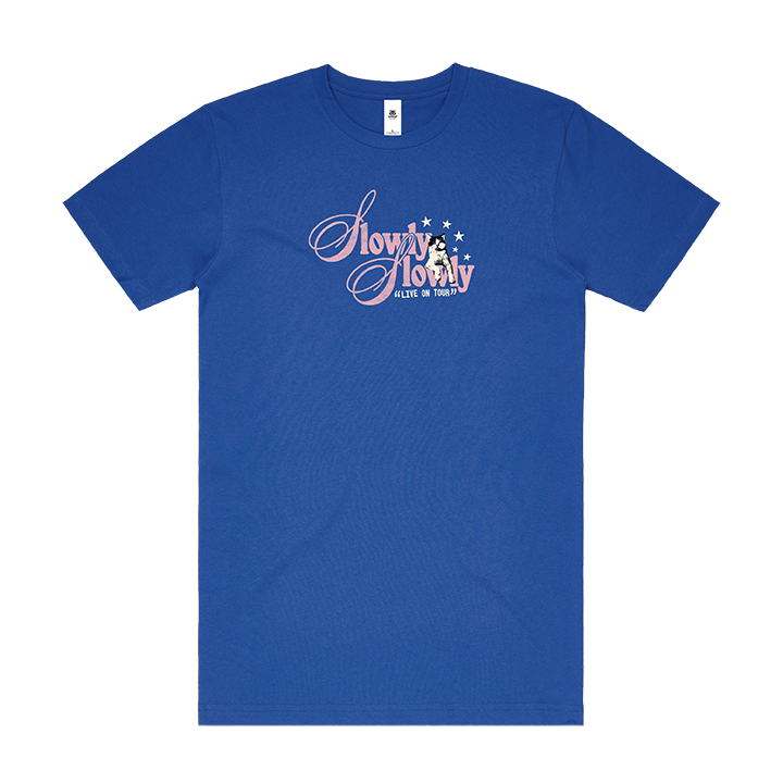 Slowly Slowly / Tour Tee (Blue) - Merch Jungle - Official Slowly Slowly music and merch