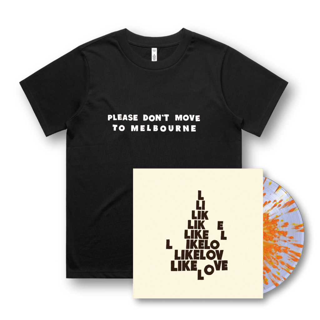 Ball Park Music / Like Love Splatter Vinyl + Melbourne Tee Bundle - Merch Jungle - Official Ball Park Music music and merch