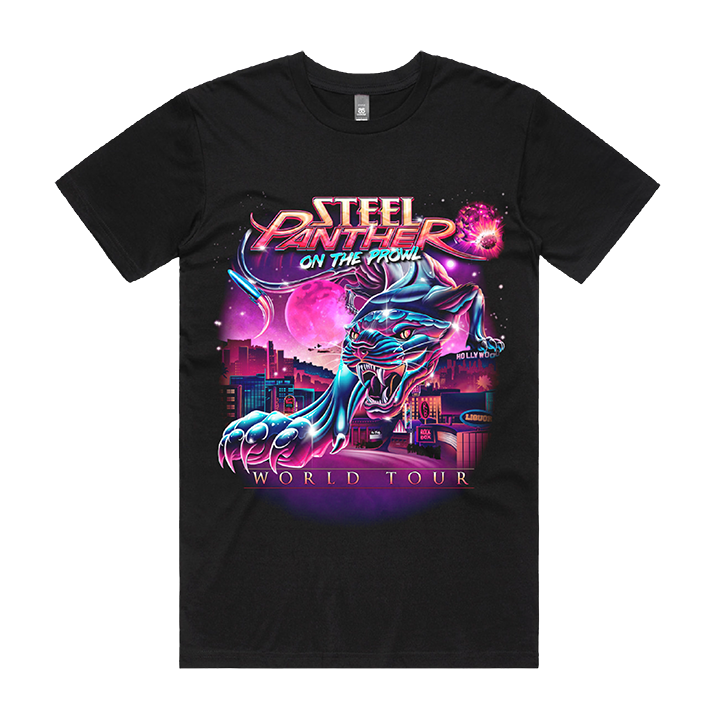 Steel Panther / On The Prowl Tour Tee - Merch Jungle - Official Steel Panther music and merch