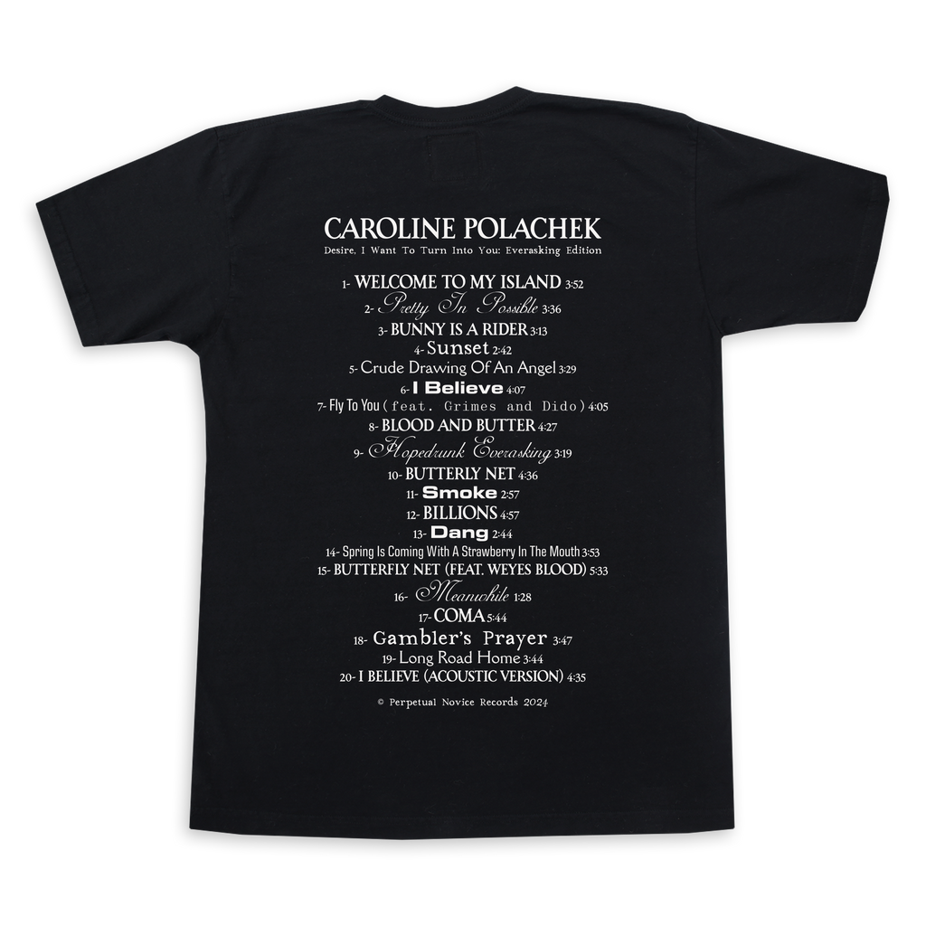 Caroline Polachek / Everasking Tee - Merch Jungle - Official Caroline Polachek band t-shirts and band merch.