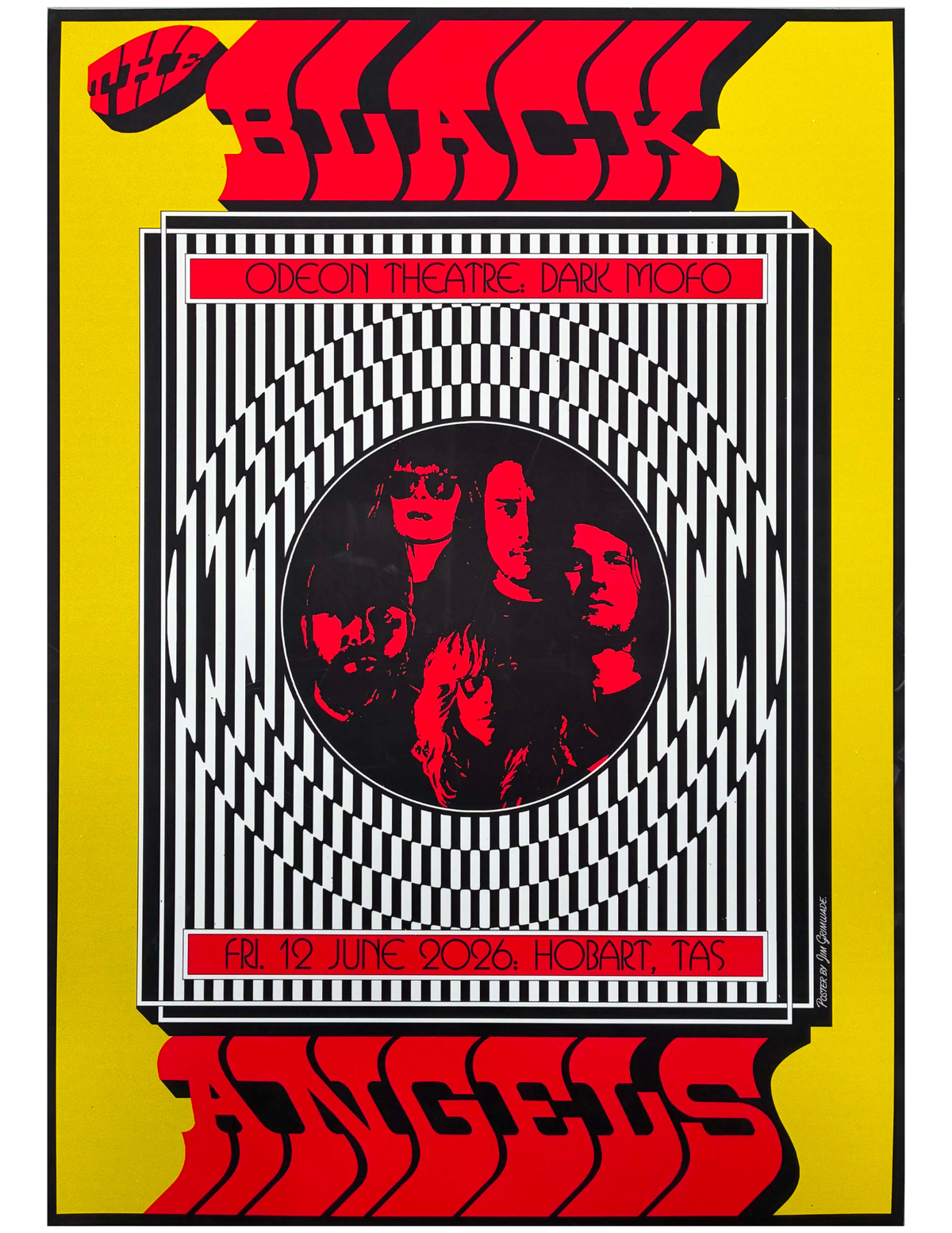 The Black Angels / Hobart Tour Poster - Merch Jungle - Official The Black Angels music and merch