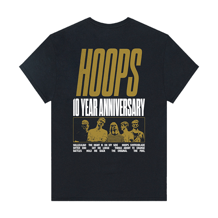 The Rubens / Hoops Tee (Black) - Merch Jungle - Official The Rubens music and merch