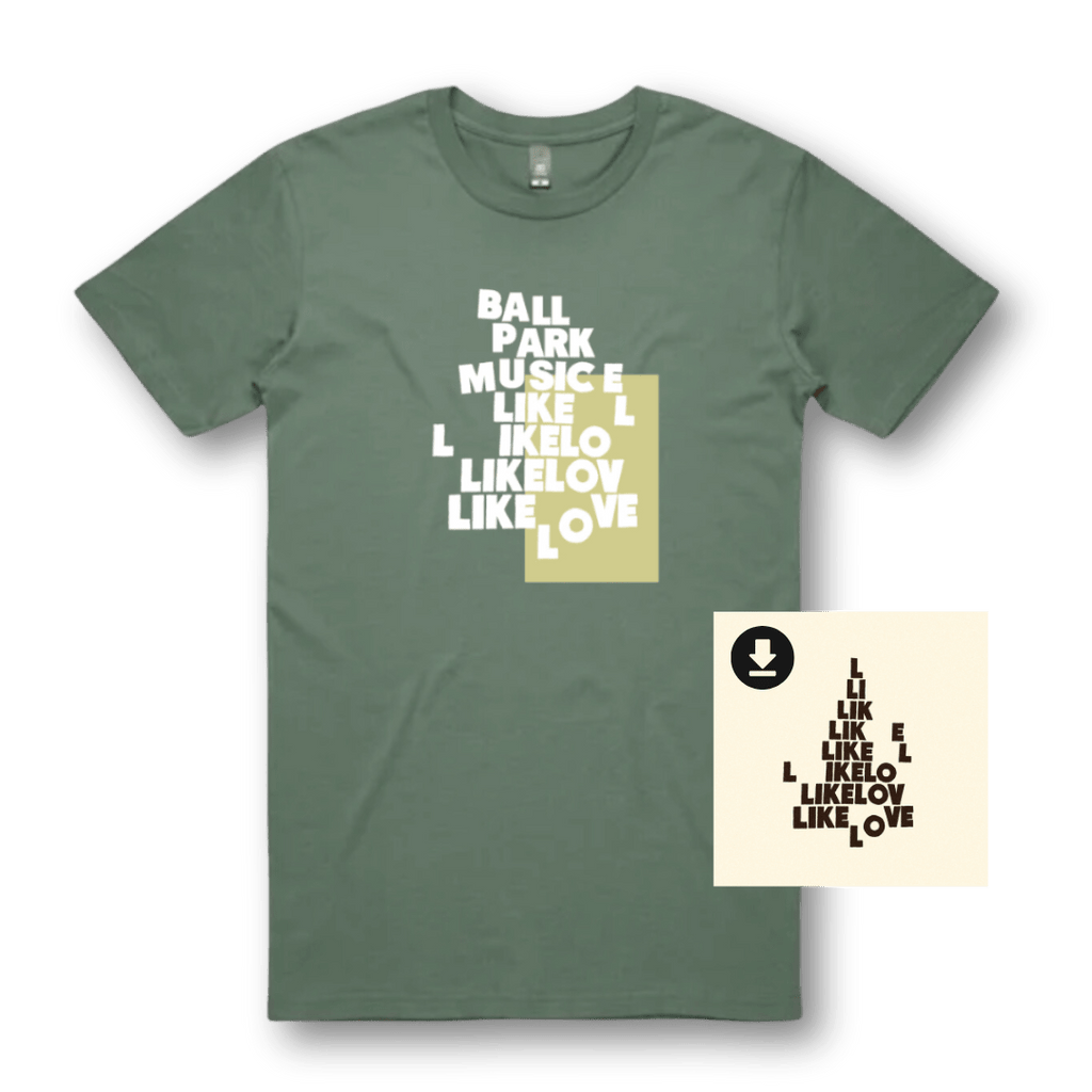 Ball Park Music / Like Love Tee + Digital Download - Merch Jungle - Official Ball Park Music music and merch