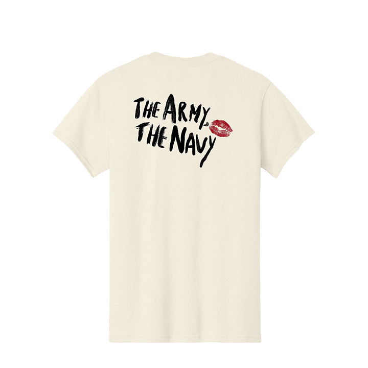 The Army, The Navy / Apple Tee (Natural) - Merch Jungle - Official The Army, The Navy music and merch