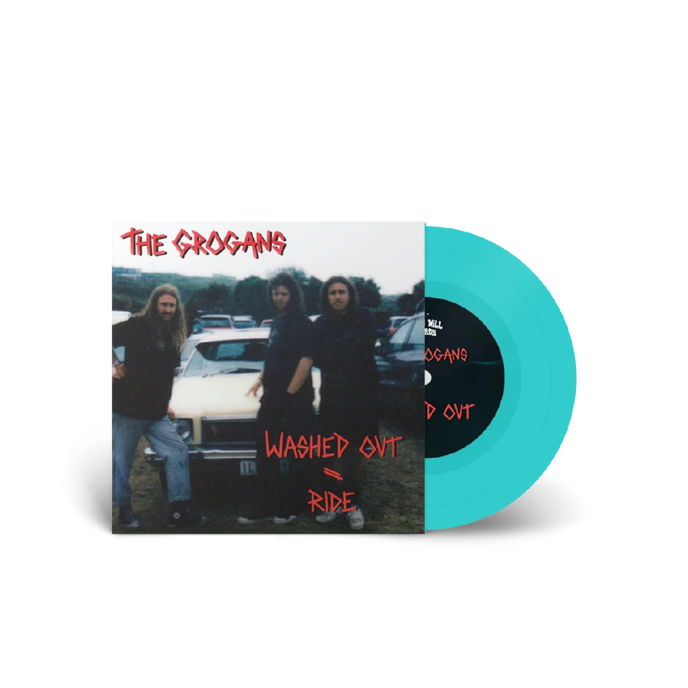 The Grogans / Washed Out / Ride (Transparent Aqua 7" Vinyl) - Merch Jungle - Official The Grogans music and merch