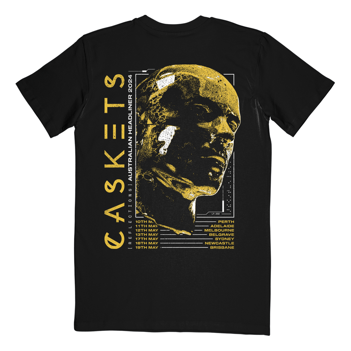 Caskets / Australian Tour 2024 Tee - Merch Jungle - Official Caskets music and merch